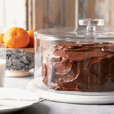 A slice of our cake needs no more accompaniment than a glass of cold milk. Nothing mixes up faster than this Easy Chocolate Party Cake, also known as "dump" cake (dump all ingredients into one bowl, mix, and bake — candles and a chorus of "Happy Birthday" optional). <br /><br /><b>Recipes: <a href="/recipefinder/easy-chocolate-party-cake-3901">Easy Chocolate Party Cake</a>, <a href="/recipefinder/fudgy-cream-cheese-frosting-3628">Fudgy Cream-Cheese Frosting</a></b>