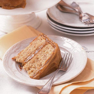 For an alternative that's less sweet and a time-saver, too, omit the icing and serve the cake warm with a pat of butter. Or top with powdered sugar or ready-made fudge sauce.<br /><br /><b>Recipes:</b> <a href="/recipefinder/banana-caramel-cake-3074"target="_new">Banana-Caramel Cake</a>, <a href="/recipefinder/caramel-icing-3918"target="_new">Caramel Icing</a>