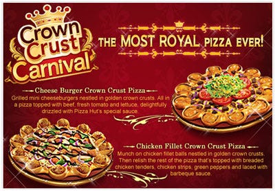 Pizza Hut Cheeseburger Stuffed Crust Pizza Ad