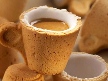 Espresso Cookie Cup - Edible Dishware and Utensils