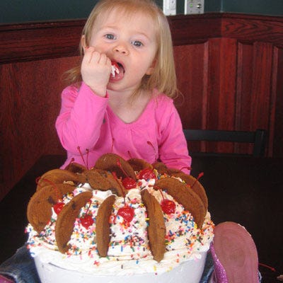 <b>Where to Buy It:</b> <a href="http://www.malliesbar.com/index.htm" target="_blank">Mallie's Sports Grill & Bar</a><br />
<b>Location:</b> Southgate, MI<br />
<b>Ingredients:</b>  Half a gallon of ice  cream (including chocolate, vanilla, and strawberry) topped with Hershey's chocolate syrup, whipped cream, chocolate chip cookies, nuts, sprinkles, and cherries.<br />
<b>Cost:</b> $29.99<br /><br />

<b>Make Your Own:</b><br />
<a href="/recipefinder/chocolate-orange-sauce-recipe-4899"target="_new"><b>Chocolate-Orange Sauce</b></a>, <a href="/recipefinder/nutty-chocolate-chip-cookies-recipe-8423"target="_new"><b>Nutty Chocolate Chip Cookies</b></a>