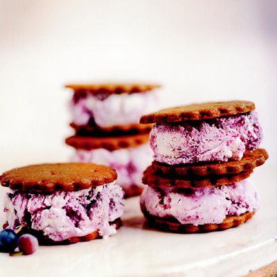 <p>The all-American tastes of blueberries and graham crackers come together to create a patriotic treat. Milk, cream, sugar, and fresh berries create an ice cream that's rich yet wholesome.</p><p><b>Recipe: <a href="blueberry-ice-cream-sandwiches" target="_blank">Blueberry Ice Cream Sandwiches</a></b></p>