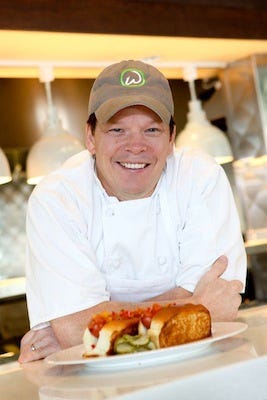 Mark Wahlberg at Wahlburgers