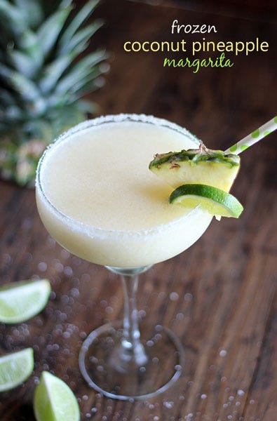 coconut pinepaple margaritas