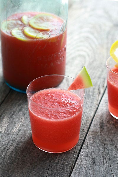 spiked watermelon slushie