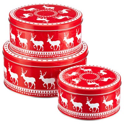 Red, Maroon, Metal, Cylinder, Lid, Tin, 