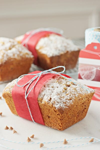 eggnog mini loaves