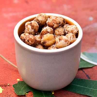 To make these addictive snacks, toss canned chickpeas with flour, coriander, and cumin, then fry them. They're a perfect party snack — or munch on them instead of hitting up the vending machine.<br /><br /><b>Recipe: <a href="/recipefinder/crispy-chickpeas-recipe" target="_blank">Crispy Chickpeas</a></b>
