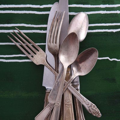 <p>Carle suggests stocking up on the basics: "Bowls, silverware, a plate, and a can opener." If you do have access to a kitchen, also acquire a good knife — a chef's or even a steak knife — and a big pot. "If you have a bigger pot, you can do a lot more. If you don't have mixing bowls, you can mix in a large pot. You can make a big batch of something in a big pot and you can make a small batch in a big pot, but you can't make a big batch in a small pot," Carle says.</p>