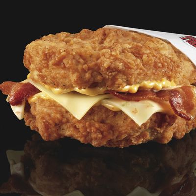 <p>Most Googled New Menu Item: <a href="http://www.kfc.com/doubledown/" target="_blank"><b>Double Down Sandwich</b></a></p>
<br />
<p>It may not be new for summer, but KFC has been drawing massive media attention for a fried chicken sandwich unlike any other. In response to customer surveys that revealed a general dissatisfaction with the size of chicken sandwiches, they answered the call with the Double Down: a sandwich "so meaty there's no room for the bun." KFC fans are so smitten by this bunless bacon, Monterey Jack, and pepper jack cheese chicken sandwich that the limited-time offering has been extended.</p>