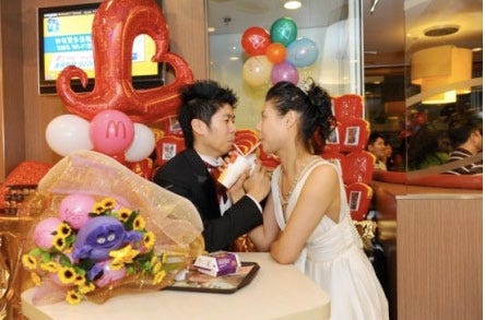 McDonald's Hong Kong weddings
