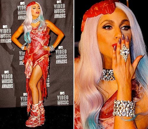 Lady Gaga's meat dress