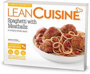 Lean Cuisine Spaghetti with Meatballs