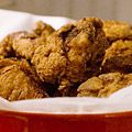 <p>Crispy fried chicken enjoyed at room temperature is a classic picnic indulgence. Plus, this favorite finger food comes with a little less guilt since it's pan- instead of deep-fried.</p><br /><p><b>Recipe: <a href="/recipefinder/fried-chicken-recipe" target="_blank">Fried Chicken</a> </b></p>