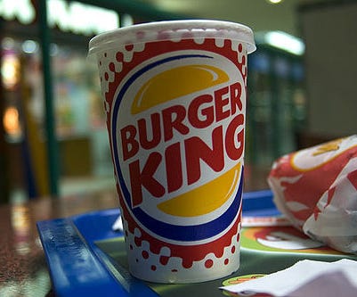 burger king cup