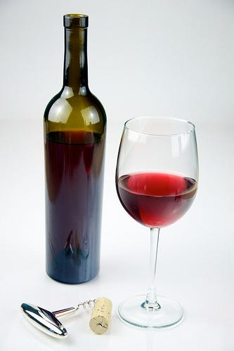red wine bottle 