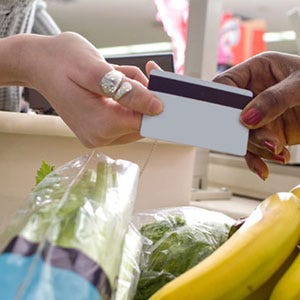 Credit Card at Supermarket