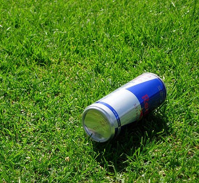 red bull can