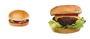 Burgers then and now