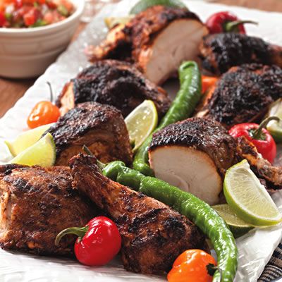 <p>A quick and efficient way to cook a whole bird on the grill is to butterfly it. When cooking a whole chicken on the grill, try searing it first over direct heat, then finish cooking over indirect heat (as instructed in this recipe). For best flavor, let the chicken marinate in the rub overnight in the refrigerator.</p><br />
<p><b>Recipe: </b><a href="/recipefinder/butterflied-grilled-chicken-a-chile-lime-rub-recipe-ew0410" target="_blank"><b>Butterflied Grilled Chicken with a Chile-Lime Rub</b></a></p>