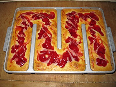 cherry mochi cake