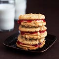 <p>If you want a cookie sandwich-themed party, add <a href="http://gogonow.org/recipefinder/peanut-butter-jelly-cookies-desserts%22 target="_new">PB and J Sandwich Cookies</a> to the menu. You'll have to make the peanut butter-oatmeal cookies and sweet peanut butter filling in advance, but leave the sandwich creations to the kids.</p><br />  

<p>You don't have to limit the filling to peanut butter and jelly. You can offer an assortment of fillings, like different-flavored jams, marshmallow, Nutella, and bananas.</p>