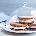 <p>Moon pies are classic Southern sandwich cookies. Rebekah Turshen, the pastry chef at Nashville's <a href="http://cityhousenashville.com/">City House</a>, spreads crispy sugar cookies with chocolate and peanut butter, then sandwiches them around a marshmallow filling.</p><p><b>Recipe:</b> <a href="/recipefinder/chocolate-peanut-butter-moon-pies-recipe-fw0910"><b>Chocolate–Peanut Butter Moon Pies</b></a></p>