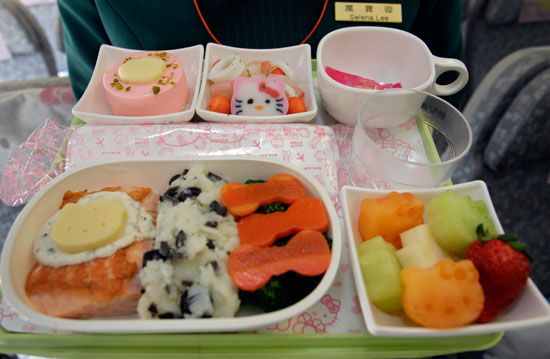 Hello Kitty Airline Food