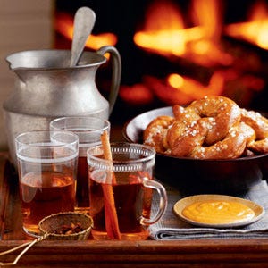 <p>Hot soft pretzels "right from the oven" make a satisfying snack with our <a href="/recipefinder/cheese-mustard-dipping-sauce-3790"><b>Cheese and Mustard Dipping Sauce</b></a>.</p>

<b>Recipe:</b> <a href="/recipefinder/hot-soft-pretzels-3602"><b>Hot Soft Pretzels with Cheese and Mustard Dipping Sauce</b></a>