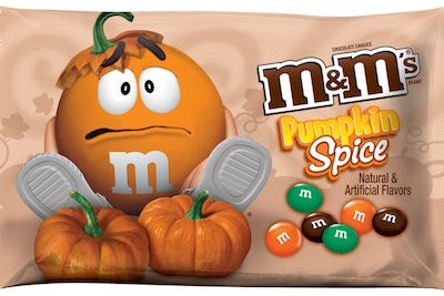 Pumpkin Spice m&ms