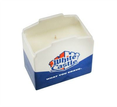 White Castle Slider Candle Hamburger Scented Candle