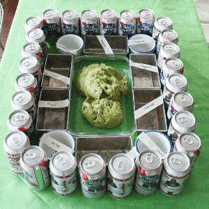 Green, Ingredient, Food storage containers, Food storage, Aluminum can, Condiment, Kitchen utensil, Tin, Plastic, Home accessories, 
