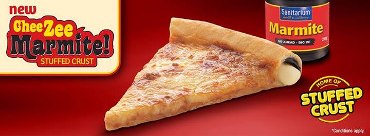 marmite stuffed pizza