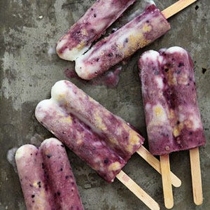 <p>When you're scrounging in the freezer for a frozen dessert to numb your throat, you'll probably find a lot of unnatural colors and flavors. Skip the neon pops and convince someone to make you these decedent popsicles that will ease your throat and make you feel pampered all at once.</p>
<p><strong>Recipe: <a href="http://gogonow.org/recipefinder/blueberry-cabernet-cheesecake-popsicles-recipe-rbk0813%22 target="_blank">Blueberry Cabernet Cheesecake Popsicles</a></strong></p>