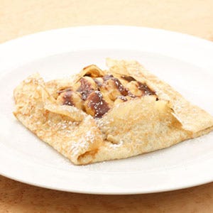 Banana Caramel Crepes with Nutella