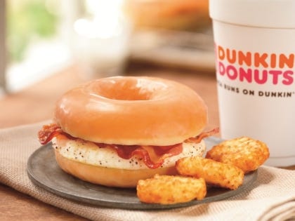 Glazed Donut Breakfast Sandwich
