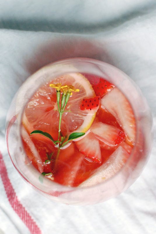 Food, Produce, Drink, Fruit, Tableware, Flowering plant, Cocktail, Ingredient, Natural foods, Cocktail garnish, 