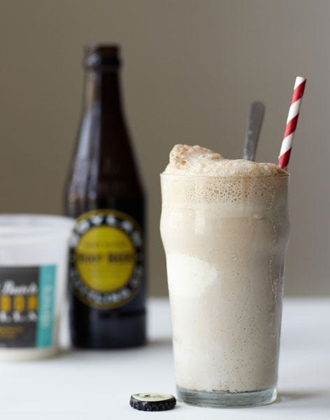 bourbon vanilla root beer float