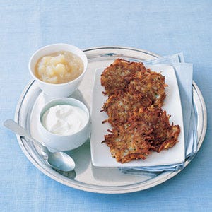 For those in need of a little sustenance after a night of New Year's Eve revelry, these lacy, chive-flecked latkes are the perfect version of the beloved potato pancake. Serve with sour cream and apple sauce on the side — then head back to bed to recuperate. Check out <a href="/recipefinder/perfect-latkes-ghk" target="_blank">The Perfect Latkes recipe</a>.