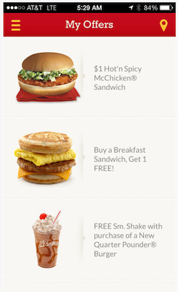 McD App - McDonald's Expands Smartphone Deals