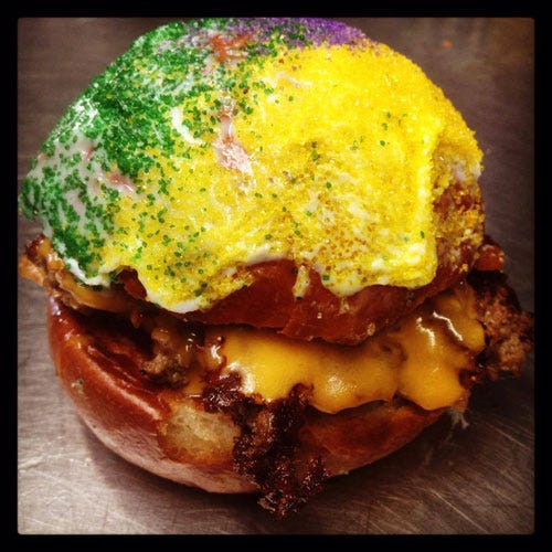 King Cake Burger