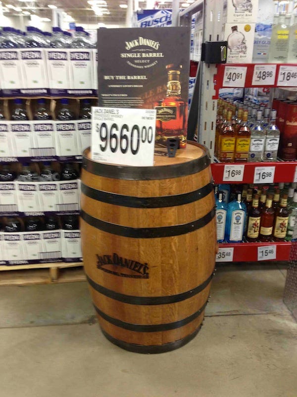 jack daniels barrel