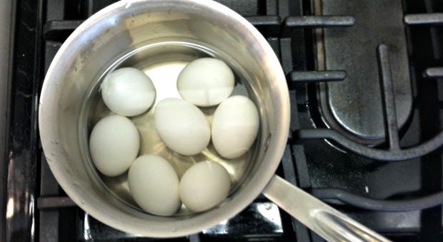 Ingredient, Food, Egg, Egg, Metal, Iron, Kitchen appliance accessory, Gas, Cookware and bakeware, Silver, 