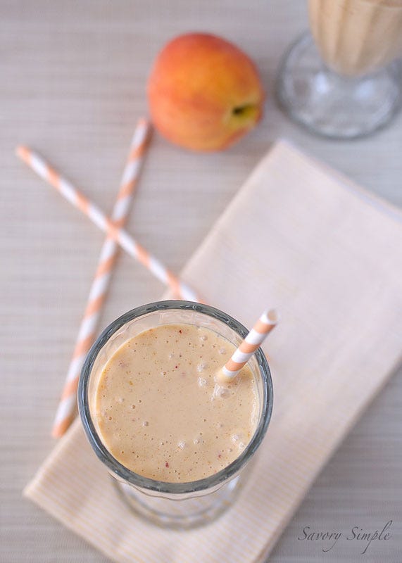 peach milkshakes