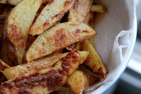 Oven-Baked Wedge Fries