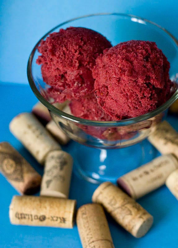 blackberry cabernet sorbet