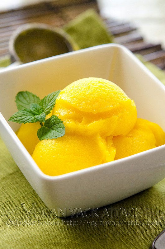 mango lime sorbet