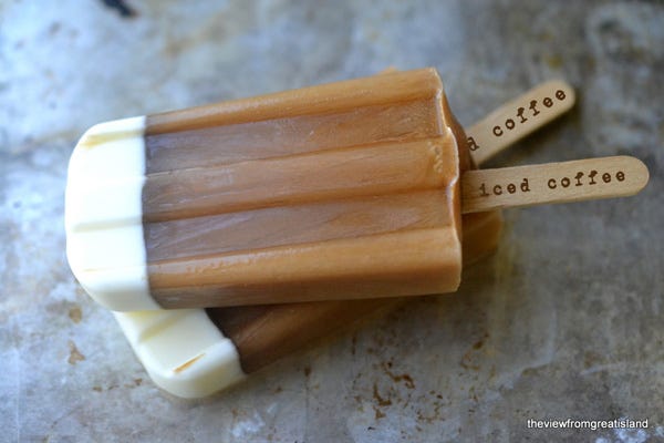 Icy Treats A to Z: Iced Coffee Popsicles