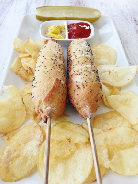 Baked Whole Wheat Corn Dogs