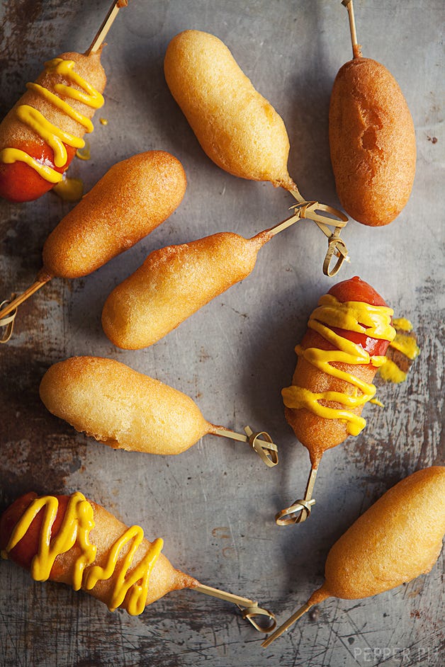 Mini Cheese Corn Dogs